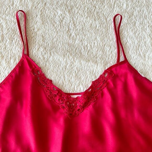 Vintage red slip nightgown size 1X - Picture 5 of 16